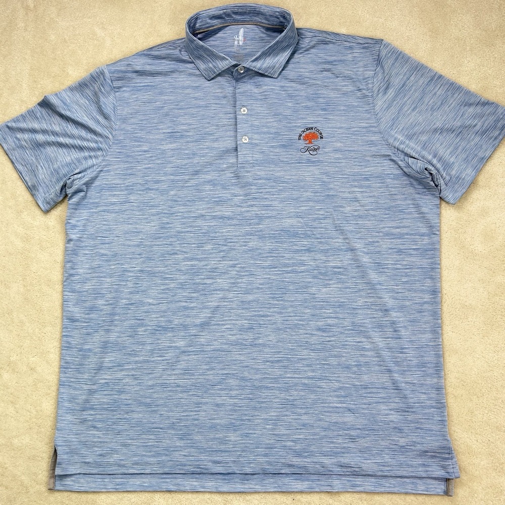 johnnie-O Polo Shirt Featherweight Men's XL Golf Performance Kiawah Ocean Course